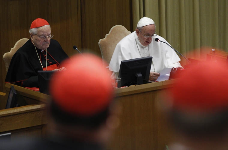 Pope opens cardinals' discussion of Curia reform; new offices explained