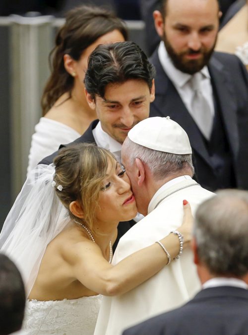 Divorced and remarried are not excommunicated, pope says at audience