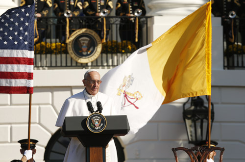 Pope, 'son of immigrant family,' tells Obama he's ready to learn in U.S.