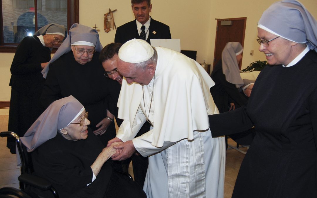 Little Sisters of the Poor get unscheduled visit from Pope Francis