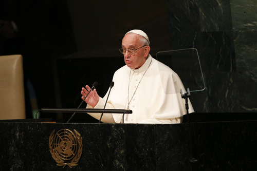 People come first, human life is sacred, pope insists at U.N.