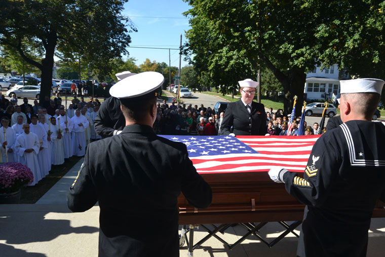 World War II chaplain’s remains laid to rest in Dubuque Archdiocese