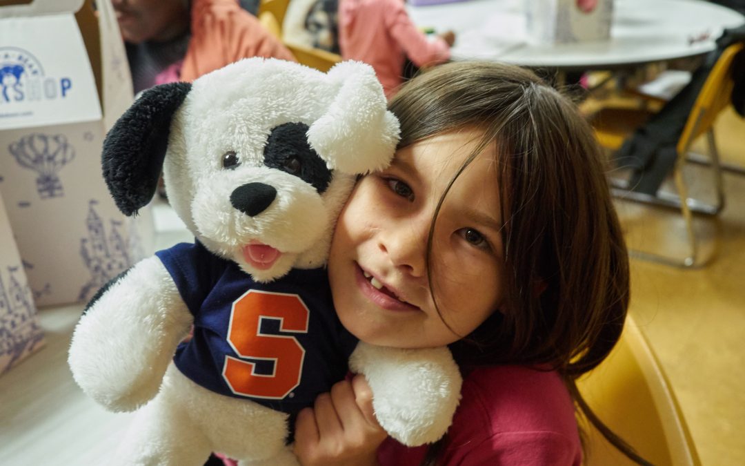 Church kids build toy bears and make tykes’ day