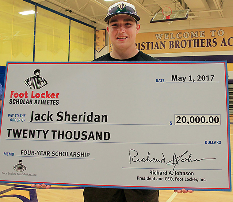 CBA’s Jack Sheridan wins $20,000 scholarship