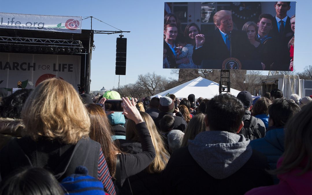 Every child ‘a precious gift from God,’ Trump tells pro-life rally