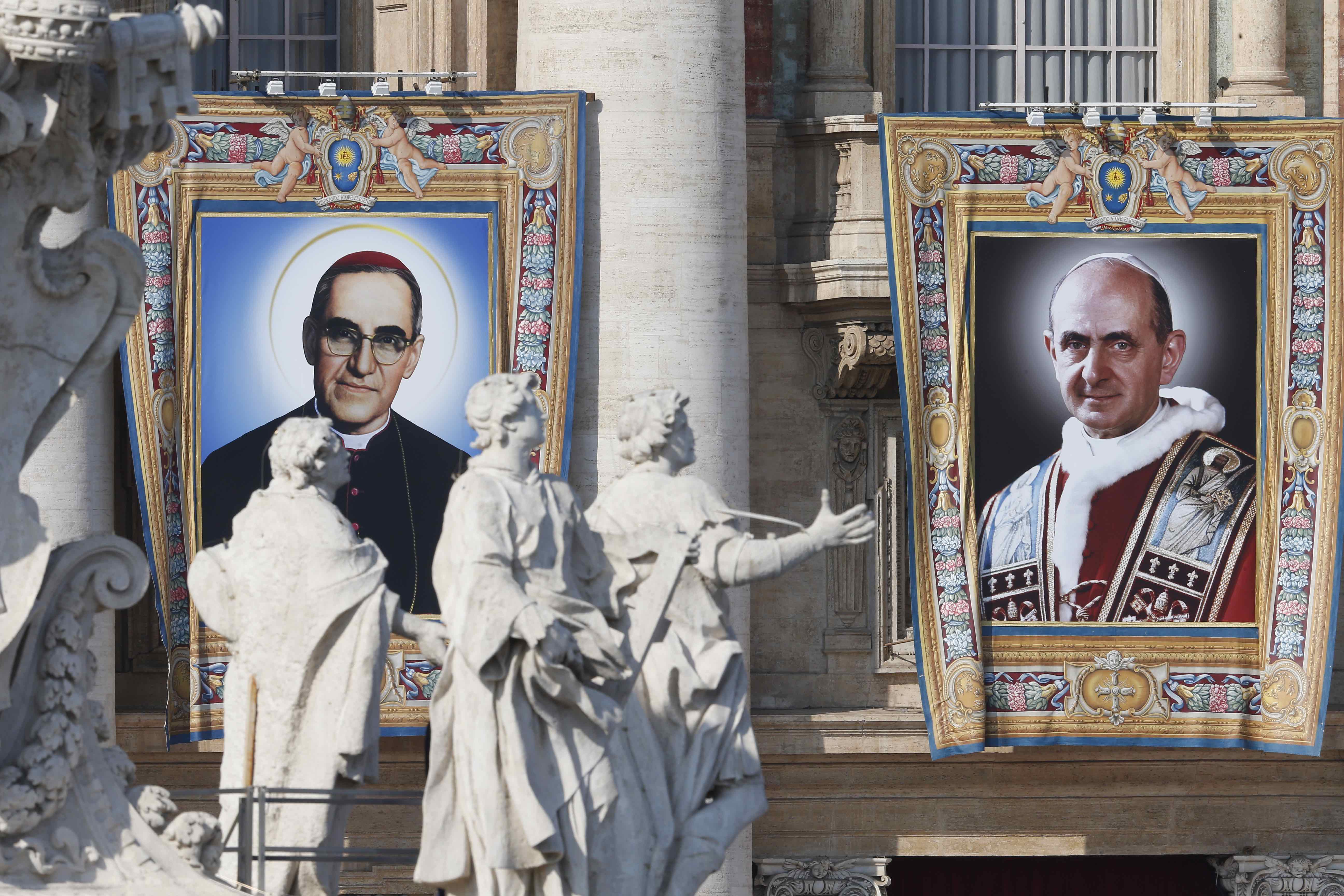 New saints: Pope Paul VI, Archbishop Oscar Romero canonized