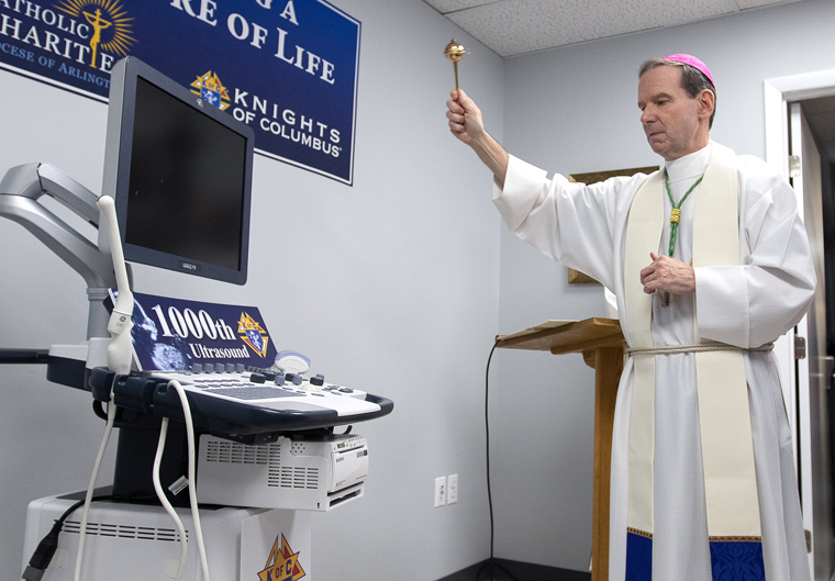 Virginia pro-life clinic receives Knights’ 1,000th ultrasound machine