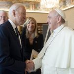 Biden attends Mass in Rome, tells reporters of his admiration for Pope, visits Le Moyne VP