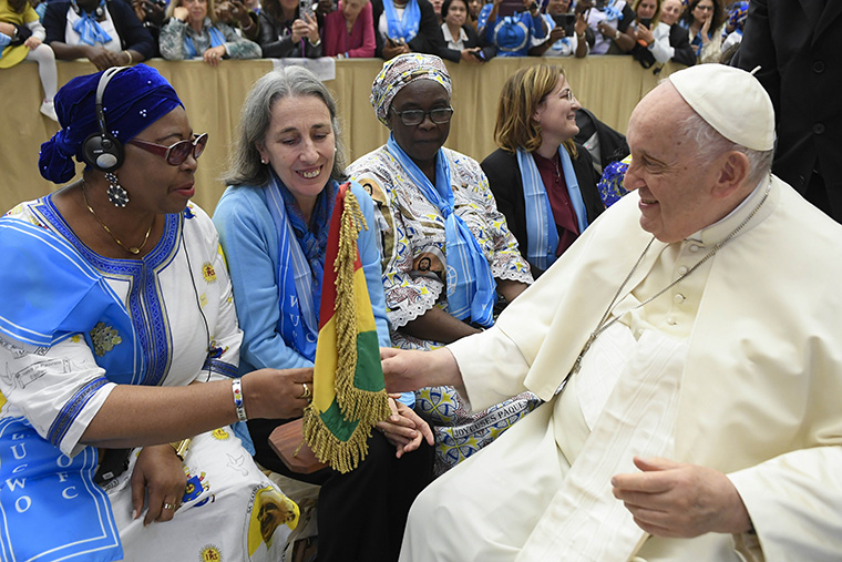 Women are exploited in political disputes, cultural ideologies, pope says