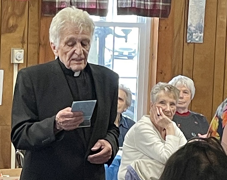 Father George Wurz feted  at 90th  birthday party in Oswego