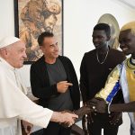 Pope meets award-winning actor, director of film on migrants