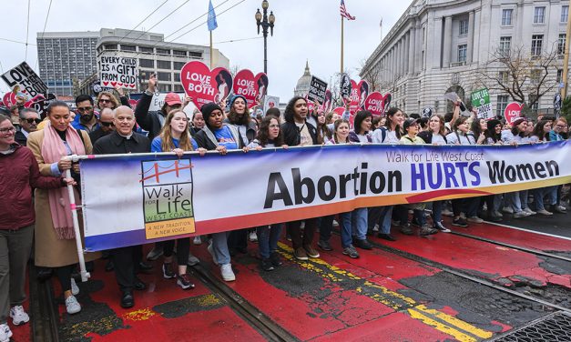 Rain, politics don’t deter tens of thousands at 20th annual Walk for Life West Coast