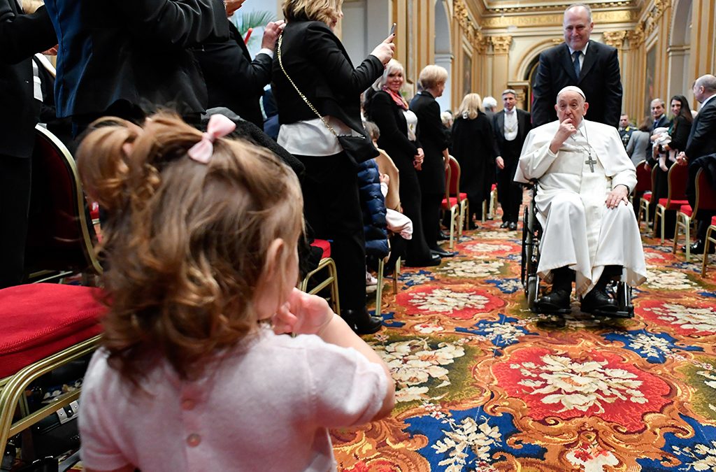 Pope asks children to make the world better, one little step at a time